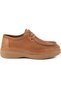 D26Ya-7545 Tan Genuine Leather Full Orthopedic Casual Women's Daily Shoes - 2