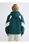 Loose Fit Color Blocked Men's Jacket - 5