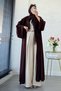 Premium Volan Kol Diana Abaya – Brown - 7