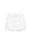 Orta bel denim bermuda şort - 3