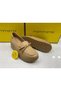 Women's Seasonal Orthopedic Genuine Leather Classic Style Stylish Wedge Heel Shoes M27Ya/3475 Sand Pen - 5