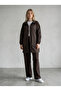 Women's High Collar Zippered Modal Fabric 2-Piece Set - 2