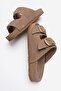 Valierra Men's Genuine Leather Slippers Mink Suede - 6