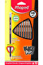 Black'Peps HB #2 Graphite Pencils with Eraser Tip – Pack of 12