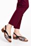 Genuine Leather Black Snake Women's Leather Sandals Dp06-6020 - 3