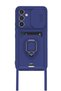Ilkeshop New Galaxy A05S Case Zuma Silicone with Business Card Holder and Ring (183517) - Navy Blue - 2