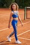 Modern Romance Flower Patterned Girl's Sports Leggings - 5