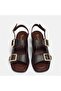 Women's high heel genuine leather large size sandals 41-42-43-44-45- - 4