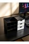 Multi-Purpose Desktop Organizer with Compartments - Cosmetic, Jewelry, and Office Organizer with 3 Different Drawers