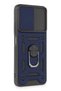Ilkeshop New Redmi Note 12 5g Case Pars Lens Ringed Silicone (234401) - Navy Blue - 2