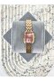 Boley Square Stone Frame Pink Dial Gold Women's Wristwatch - 3