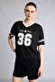 Oversize V-Neck Sportsman Short Sleeve Mesh Jersey Fabric T-Shirt H8547Ax26Sm - 3