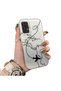 Samsung Galaxy A72 Compatible Travel-Themed Map Airplane Printed Shock Protective Hard Case
