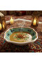 Square White Melamine Soup Bowl with Multicolor Floral Design - 13.5 cm - 3