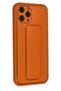 Ilkeshop New iPhone 11 Pro Case Coco Leather Stand Cover (174607) - Orange - 2
