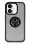 Ilkeshop New iPhone 16 Case Montreal Ringed Silicone Cover (10429) - Black