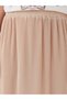 Women's Elastic Waist Straight Pleated Skirt - 3