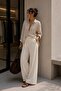 100% Cotton Muslin Fabric Wide Leg Women's Trousers My3535 - 2
