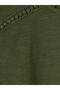 Green Crew Neck Embroidered Blouse - 7