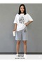 T-Shirt Shorts 2-Piece Combination Sweat-Absorbing Women's Face Printed Women's / Girls' Model