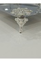 Figured, Metal Legs, Metal Handles, Stainless Steel Rectangular Tray Luxury Presentation Tray - 3