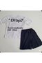 Nazar Boy's Printed Shorts Set - Success Themed Cotton Combination - 3