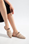 Women's Closed-Front Stoned Daily Straw Pointed Toe Sandals & Slippers - Order One Size up - 2