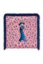 Pink Feather Detailed Peacock Patterned Fringed Throw Pillow Cover - Navy Blue Tasseled Bohemian Cover - 6