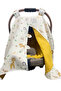100% Cotton Muslin Double-Sided Newborn Baby Stroller Cover and Cushion (100 X 90 cm) - 4