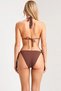 Women's Bikini Set Triangle Cap Regular Waist Sleeveless Slip Bottom Plain Pattern Knitted Fabric Raschel Weaving - 5