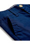 Full Length Button Closure Solid Trouser - Navy Blue - 4