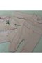 Baby Girl Hospital Release Outfit - 100% Natural Cotton Washed Fabric - Pink 9 Pieces