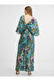 Rochie maxi albastră de damă - 4