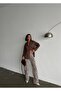 Women's Leopard Patterned Flared Trousers - 4