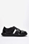 Men's closed toe sandal genuine leather dc 1202 black