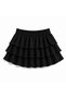 Women's Wrinkled Fabric Mini Skirt Shorts - 2