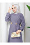 Women's Side Double Buckle Modal Dress - 5