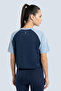 Women's Regular Fit Crop Varsity Tee With Raglan Sleeve - 4