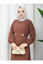 Women's Side Double Buckle Modal Dress - 4