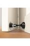 4 Pcs Floor Door Stopper, Single Hole Stainless Steel Floor Mounted Doorstop with Hardware - 4