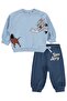 Tom and Jerry Printed 3-18 Month Set - Blue - 4