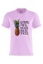 Men's Printed Design T-Shirt (Be A Pineapple)| Round Neck Regular Fit T-shirt - 2