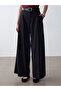 72701 Wide Leg Pants with Pen Detail - Black - 3