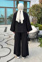 Suit with Tie Front Detail Y0143 - Black - 4