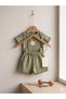 Cotton Cute Animal Embroidered Top and Bottom Two-Piece Baby Set - Snap Fastener Bodysuit & Shorts - 3