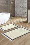 Non-Slip Base Djt Toilet Set Trendy Fringed Woven Pattern E5007