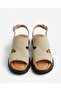 Genuine Suede Leather Thick Sole Comfortable Daily Women's Sandals - 3