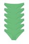 Glb-Stl41414 6 Pieces Super Eco Set Lycra Women's Slip Panties Green