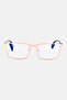 Men WRJ1778S Rectangular Reading Glass, Rose Gold