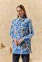 Blue Patterned Classic Tunic - 3